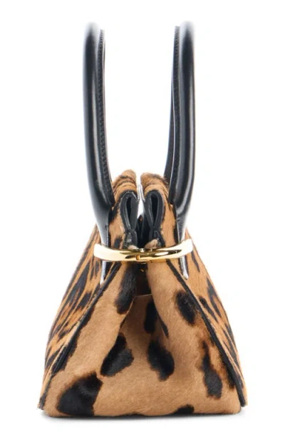 Givenchy Pinch Mini Embellished Leopard-print Calf-hair Shoulder Bag In Multi