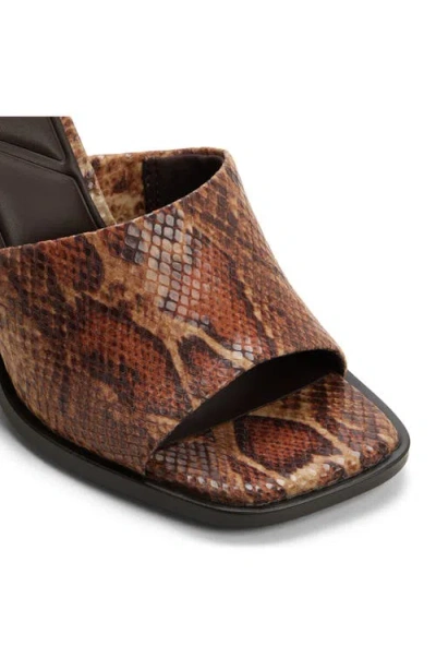 Aldo Sophia Slide Sandal In Brown