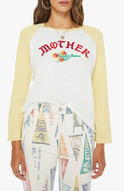 Mother The Vintage Sporty Concert Printed Cotton-blend Jersey T-shirt In Multi