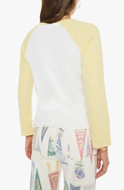 Mother The Vintage Sporty Concert Printed Cotton-blend Jersey T-shirt In Multi