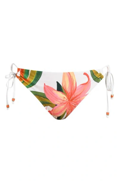 La Blanca Jungle Blossoms Adjustable Loop Bikini Bottoms In Multi
