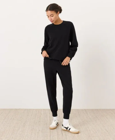 Pact Cloudknit Raglan Crew In Black