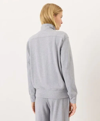 Pact Cloudknit Half Zip In Gray