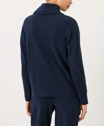 Pact Cloudknit Zip Jacket In Blue