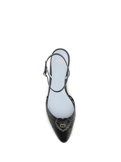 Valentino Ballerina Vg Sandal Royal T. 05 Ca In Black