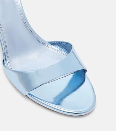 Paris Texas Light Blue Patent Leather Mule Sandals