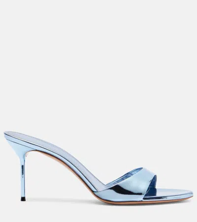 Paris Texas Light Blue Patent Leather Mule Sandals