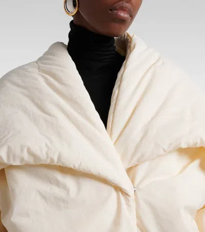 Jacquemus Le Chale Bomber Jacket In White