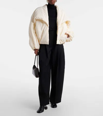Jacquemus Le Chale Bomber Jacket In White