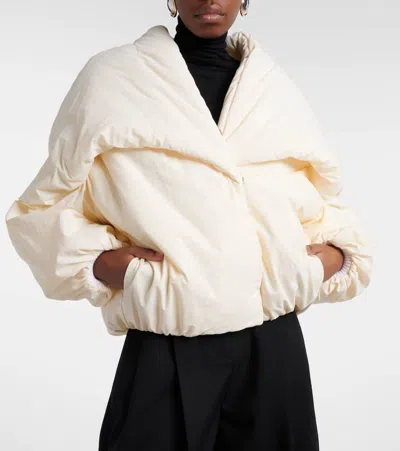 Jacquemus Le Chale Bomber Jacket In White