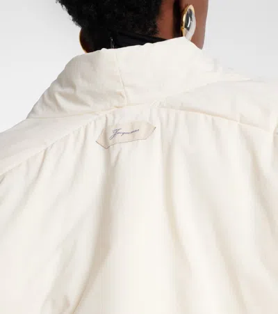 Jacquemus Le Chale Bomber Jacket In White