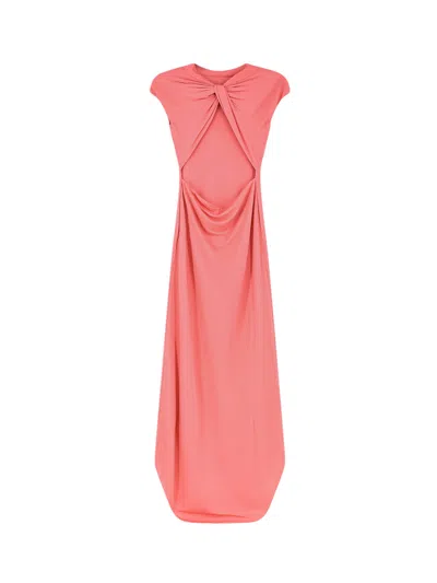 Tom Ford Open-back Asymmetric Knotted Crepe-jersey Maxi Dress In White