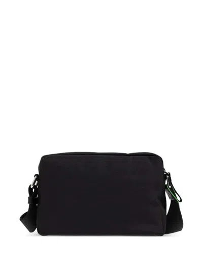 Kenzo Messenger Bag Rectangular Shape Graphic Print Strap In Black
