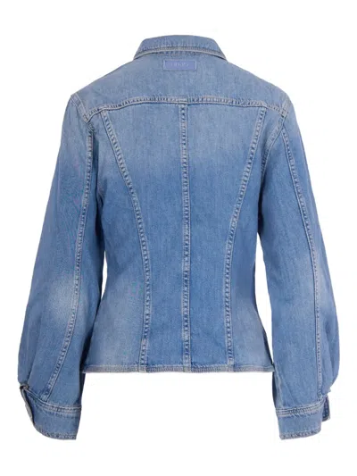Liu •jo Liu Jo Buttoned Denim Jacket In Blue
