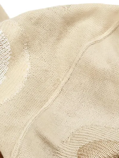 Pre-owned Hermes Chain-pattern Sweater In Neutral