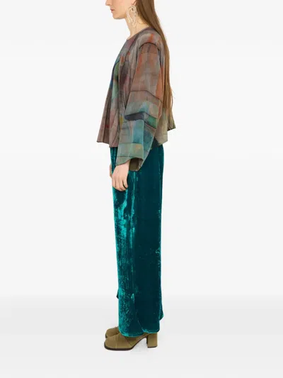 Anntian Printed Silk Blouse In Multi