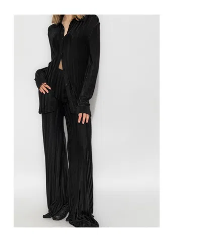 Tom Ford Stripe Pattern Button-up Shirt In Black