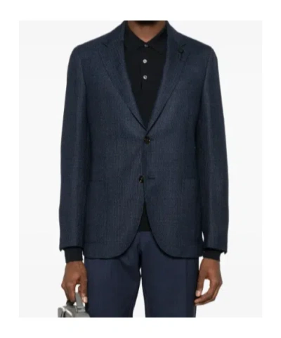 Lardini Single-breasted Blazer In Blue