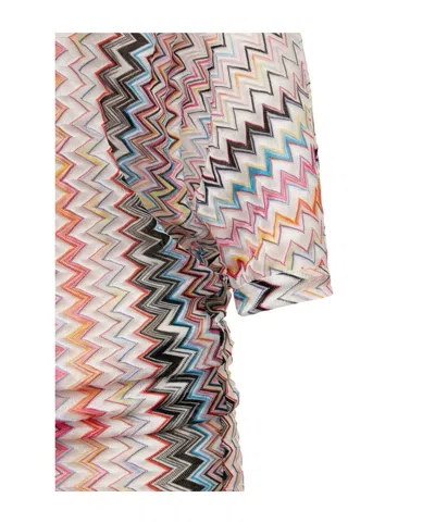 Missoni Zig-zag Pattern Knitted Top In Multi
