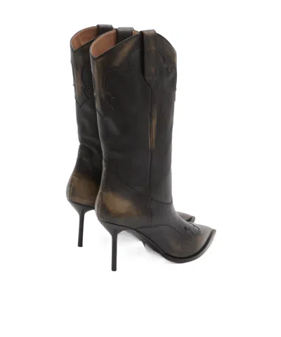 Paris Texas Lidia Western Embroidered 105 Boots In Brown