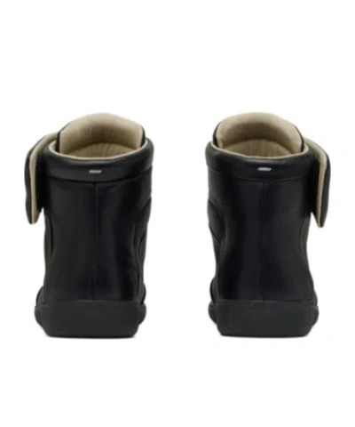 Maison Margiela Future Low Sneakers Ankle Length Rubber Sole In Black