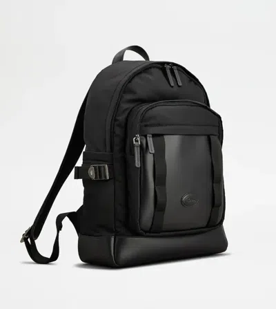 Tod's Backpack In Fabric Medium In Black