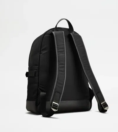 Tod's Backpack In Fabric Medium In Black