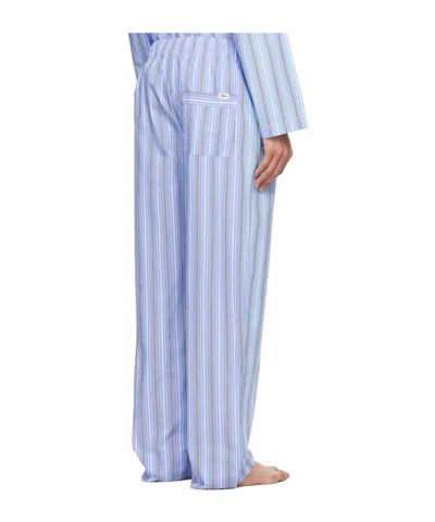 Tekla Drawstring Pajama Pants In Blue