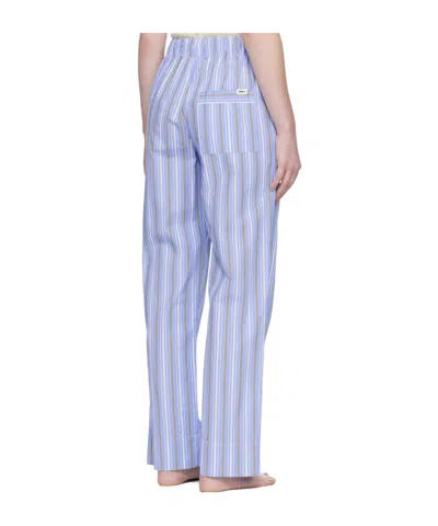 Tekla Drawstring Pajama Pants In Blue