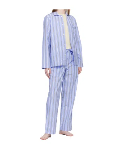 Tekla Drawstring Pajama Pants In Blue