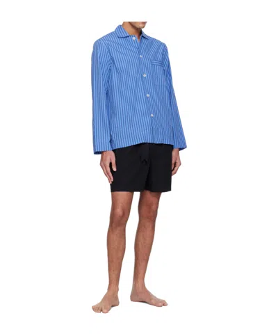 Tekla Drawstring Pajama Shorts In Black