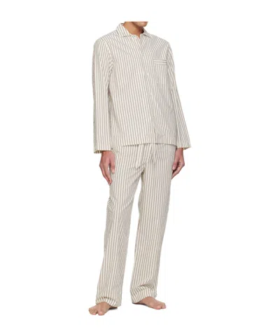Tekla Drawstring Pajama Pants In White