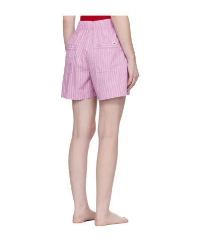 Tekla Drawstring Pajama Shorts In Pink