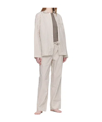 Tekla Drawstring Pajama Pants In White