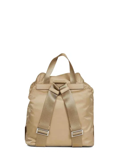 Prada Flap Backpack In Brown