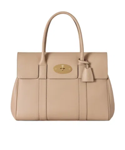 Mulberry Small Leather Bayswater Shoulder Bag In Pink