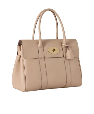 Mulberry Small Leather Bayswater Shoulder Bag In Pink