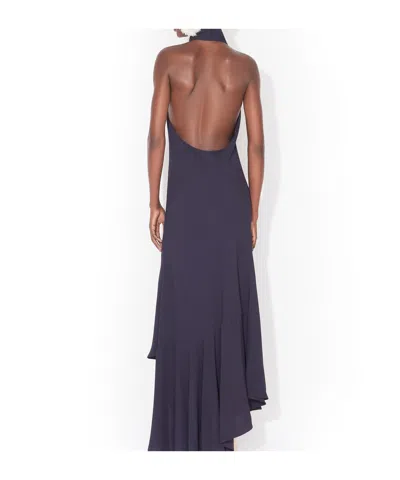 Alaïa Backless Maxi Dress In Blue