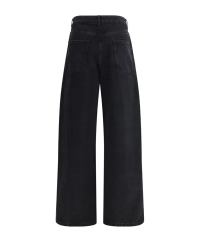 Rohe High-rise Wide-leg Jeans In Black