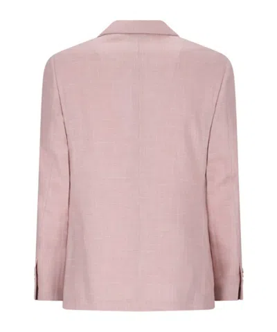 Lardini Single Breasted Blazer Jacket In Pink