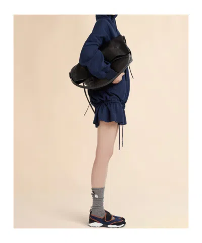 Marni Drawstring Mini Dress In Blue