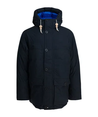 Mammut Blue Cotton Polyamide Down Feather Jacket In Blue