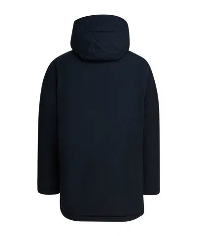 Mammut Blue Cotton Polyamide Down Feather Jacket In Blue