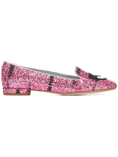 Chiara Ferragni 'flirting' Slippers - Pink & Purple