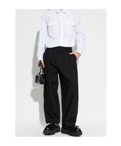Dsquared2 Buttoned Flap-pocket Shirt In White