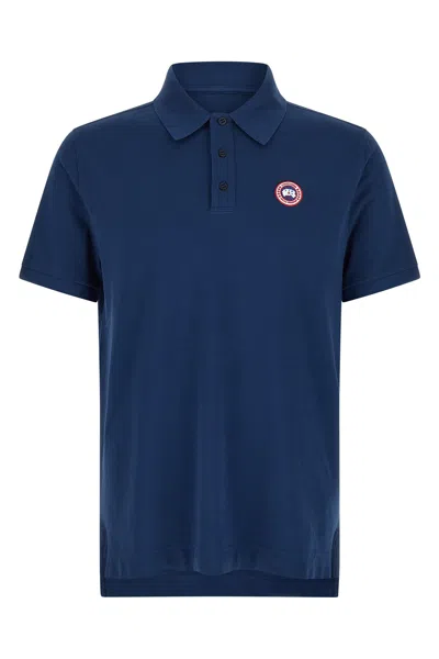 Canada Goose Beckley Polo Shirt Short Sleeve Collar In Blue