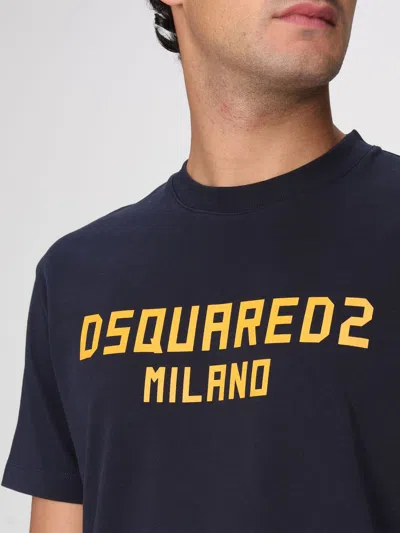 Dsquared2 Dsquared Men T-shirt With Logo In Animal Print
