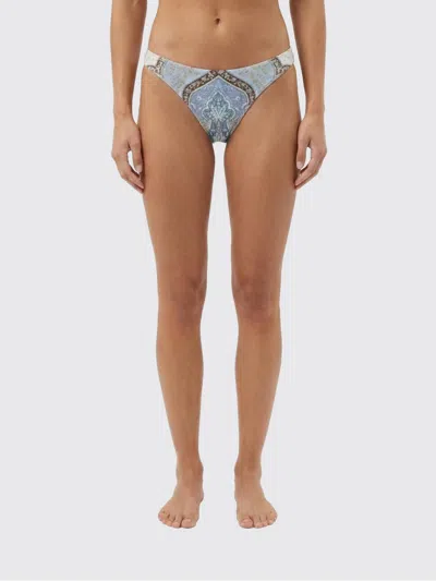 Zimmermann Wanderlust Scoop Lycra Bikini Bottom In Blue