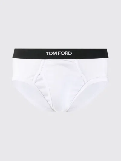Tom Ford Waistband Elastic Pouch Contoured In White