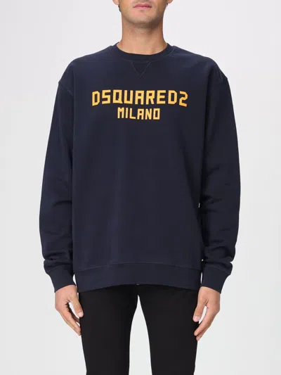 Dsquared2 Long-sleeved Sweatshirt In Blue